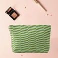 thumbnail image 4 of Pencil Pouch Makeup Bag Pencil Case with Zipper Woolen Knitted Bag Striped Color-blocked Cosmetic Bag Pattern Cosmetic Bag Portable Cosmetic Bag Ins-style Pencil Case for Teen Travel Office, 4 of 9