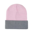 thumbnail image 4 of Fgnfyis Soft Comfortable Unisex Ribbed Knit for Autumn and Winter Fashion Versatile Hats for Men and Women Edge Pink, 4 of 4