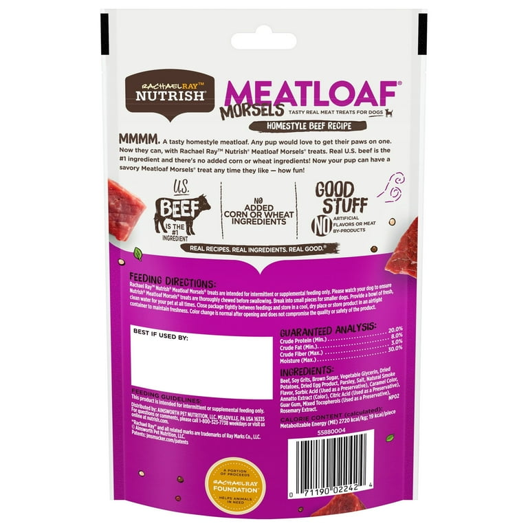 Rachael Ray Nutrish Meatloaf Morsels Homestyle Beef Recipe Dog Treats Rachael Ray Nutrish Meatloaf Morsels Homestyle Beef Recipe Dog Treats