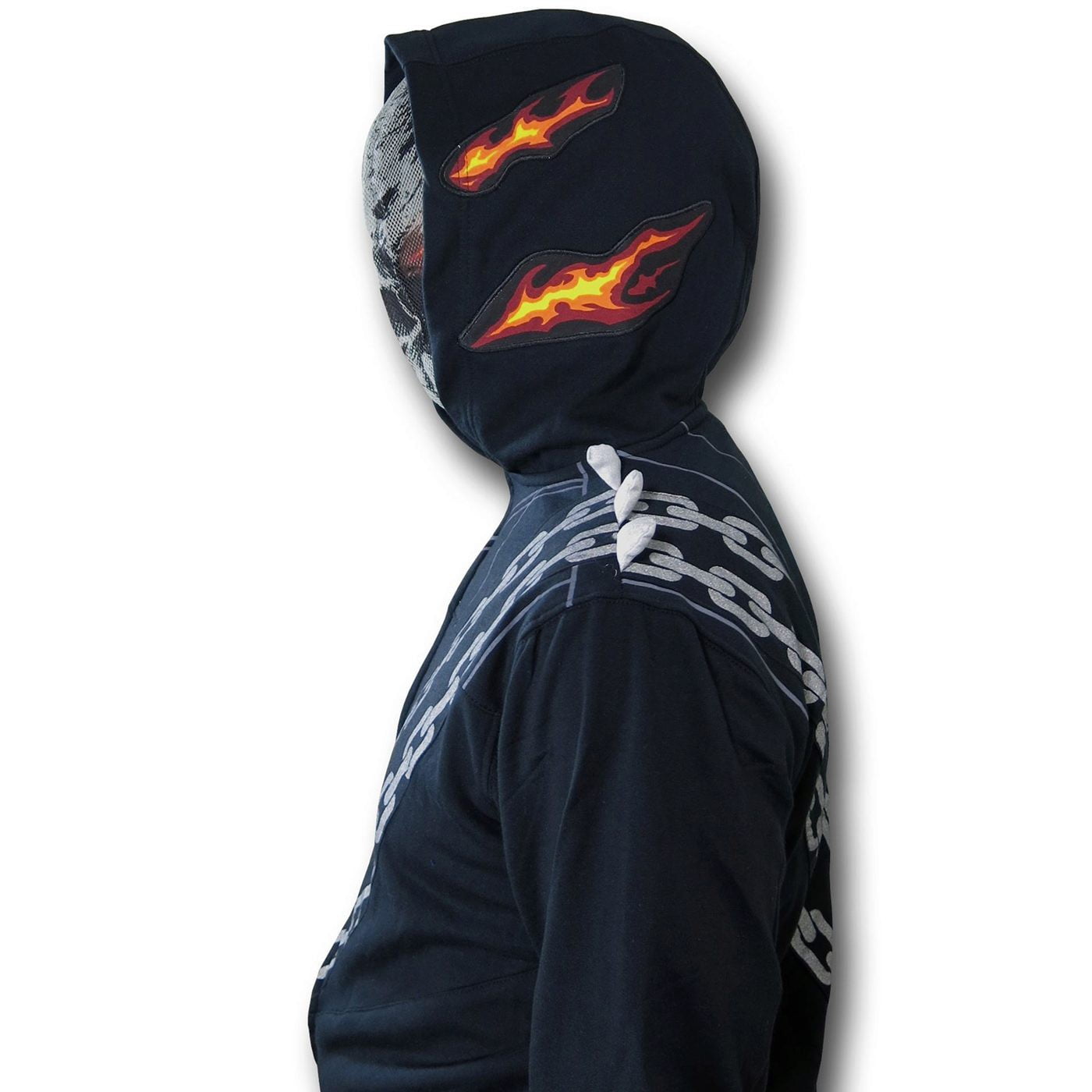 Ghost Rider Masked Costume Hoodie-Men's XLarge - Walmart.com