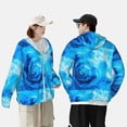 thumbnail image 4 of Fotbe Blue Shell Chaqueta con Protección Solar UPF 50+ para Hombre y Mujer, Camisa con Capucha y Bolsillos-3X-Large, 4 of 7