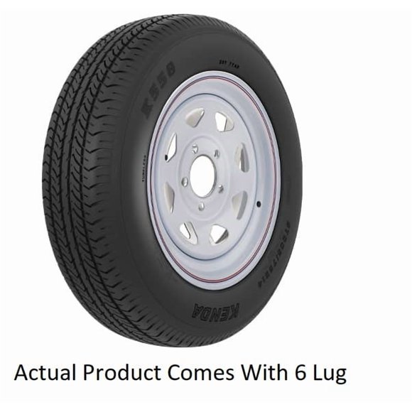 Americana Tire et Roue Ensemble Pneu/roue 33059 Ensemble Pneu/roue; Diamètre 15 Pouces x Largeur 6 Pouces; Motif de Boulon 6 x 139,7 Millimètre/6 x 5,50 Pouces; 8 Rayons; Construction en Acier Soudé 2 Pcs