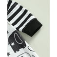 thumbnail image 6 of Bagilaanoe Newborn Baby Boys Casual Jumpsuit Print Long Sleeve Bodysuit 3M 6M 9M 12M 18M 24M Infant Patchwork One Piece Romper, 6 of 8