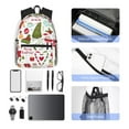 thumbnail image 4 of Fotbe Snowflakes Santa Claus Mochila Ligera Casual para Laptop para Hombres y Mujeres, Mochila Impermeable de Uso Diario, Mochila para Universidad, 4 of 6