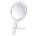 thumbnail image 1 of Gotofine Espejo de maquillaje de mano con aumento de 1x - 7X de doble cara con soporte ajustable transparente (7X), 1 of 5
