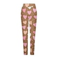 thumbnail image 4 of QATAINLAV Women's Valentine Day Leggings Novelty Heart Printed Tight Yoga Pants Milk Silk Soft Sport Elastic Tight Pants Valentines Gifts Multicolor XXL, 4 of 6