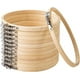thumbnail image 1 of Nvzi Aros de bordado de 12 piezas de 6 pulgadas, suministros para punto de cruz y costura, aros de madera de bambú fáciles de aflojar y apretar para manualidades., 1 of 5