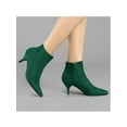 thumbnail image 4 of Unique Bargains Bottines à Talon Aiguille à Bout Pointu à Fermeture Éclair pour Femmes, 4 of 8