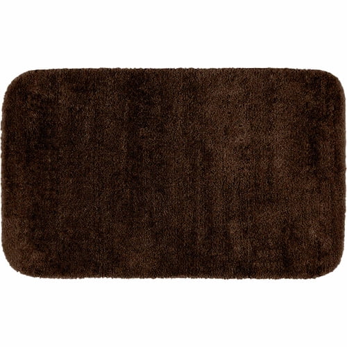 Garland Rug Traditional 24 in. x 40 in. Plush Nylon Washable Bath Rug