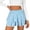 Blue, variant on Layered Ruffle Skort for Women Mid Rise A Line Mini Skirts with Shorts Underneath