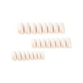 thumbnail image 4 of Press on Nails Long Coffin Fake Nails Nude Gradient Glossy False Nails Ballerina Full Cover Nail Tips Solid Color Stick on Nails for Women Girls 24 Pcs Acrylic Nails Decorations Style 9 Large, 4 of 4