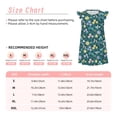 thumbnail image 3 of Vsdgher Chemises de Nuit Florales pour Filles Manches Courtes à Volants Robe de Nuit Pyjama pour Fête de Pyjama-Petit, 3 of 6