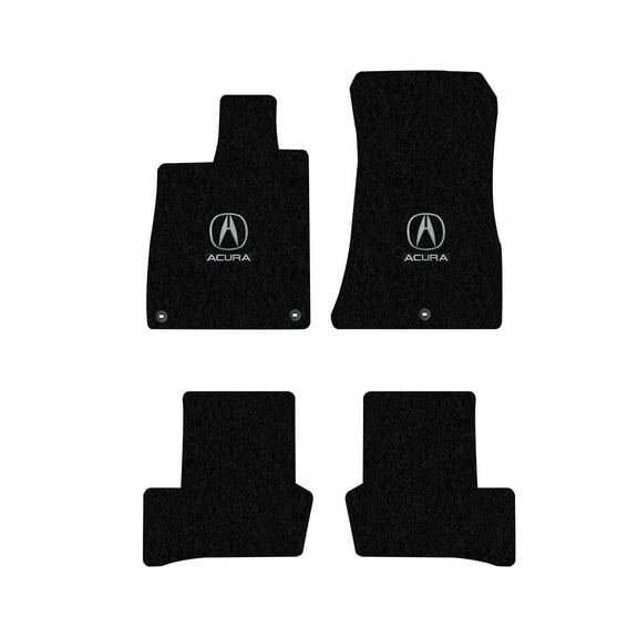 Lloyd Mats LogoMat Custom-Fit 4PC Carpet Floor Mats for 2021-2025 Acura TLX, Charcoal