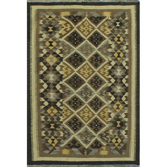 Sangat Corayma Grey/Charcoal Rug, 3'7" x 4'11"