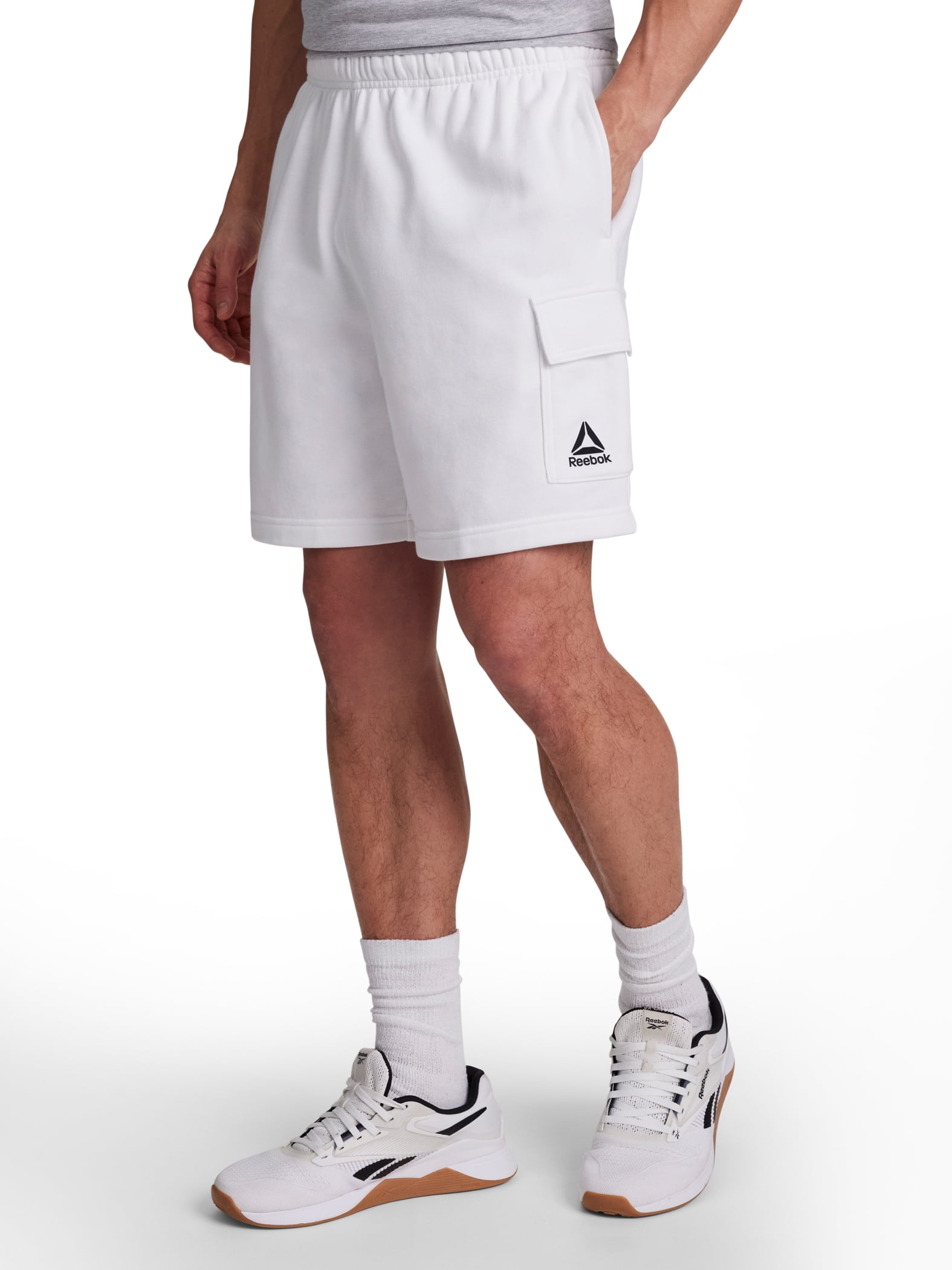 Reebok Men's and Big Men's League Knit Cargo Short, 7" inseam, Sizes XS-5XL