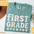 thumbnail image 5 of First Grade Teacher Comfort T-Shirt – Cute Back to School Elementary Tee, Summer Teacher Appreciation Gift for Women, 5 of 7