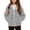 1-301Light Gray949, variant on CAIVO Soft Cozy Zip Up Jacket For Girls Warm Outerwear For Cold Weather Toddler Kids With Pockets For Playground School Long Sleeve Versatile Coats