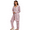 Purple, variant on YUBIKWETE Womens Floral Pajama Set 3 Piece Sleepwear With Robe Camisole And Pants Soft Loungewear