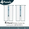 thumbnail image 4 of Ambesonne Honey Bee 4-Panel Curtains, Graphical Flying Insects, 56"x95", Yellow Charcoal Grey, 4 of 4
