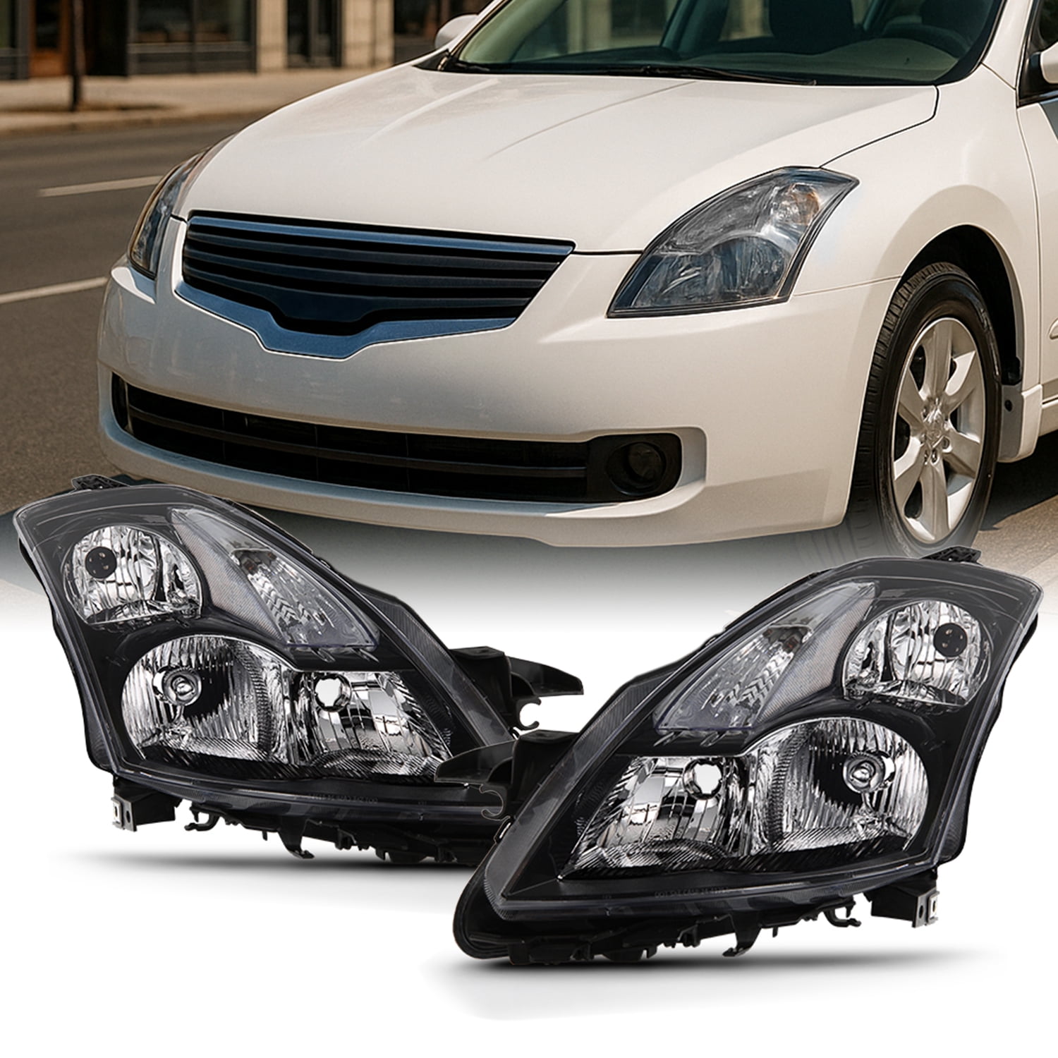FOR 2010-2012 NISSAN ALTIMA SEDAN OE CHROME HOUSING AMBER SIDE