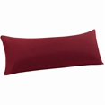 thumbnail image 1 of ccwonima Body Pillow Case, 110 GSM Brushed Microfiber Pillowcases No Zipper, Soft Full Body Pillow Covers for Long Pillows Body(20"x60") Burgundy, 1 of 1