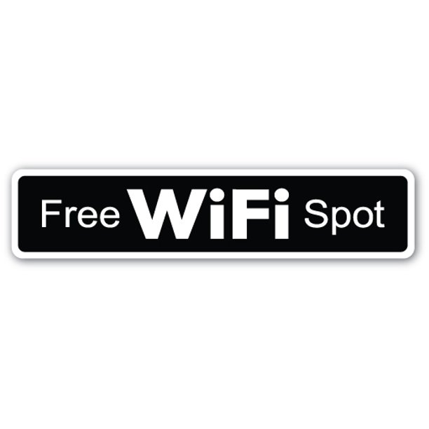 FREE WIFI SPOT Street Sign WIFI SPOT Sign wireless coffehouse Indoor
