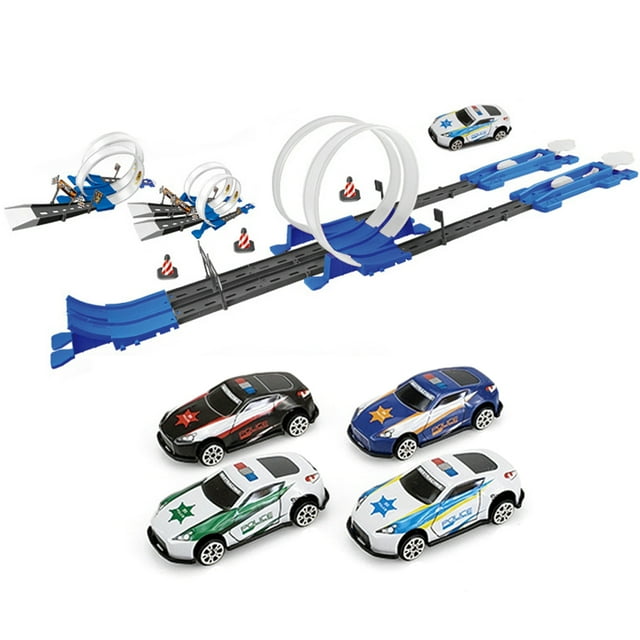 Car Loop Track Set High Speed Colossal Crash Track Set Inertia Car Toy for Boys