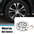 thumbnail image 2 of Unique Bargains 20pcs Silver Tone 19mm Car Wheel Hub Lug Nut Cap Screw Bolt Dust Cover Protector, 2 of 6