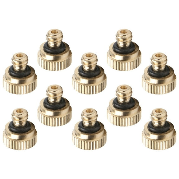 Worgeous  10 Pcs Atomizing Nozzle Low Pressure Garden Sprayer Hose Misting Cooling System Pipe