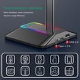 thumbnail image 4 of Soporte de pantalla para auriculares RGB USB2.0 Type-C2.0 Base antideslizante para Universal Black, 4 of 9