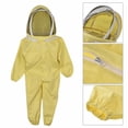 thumbnail image 3 of Traje de mono para niños Traje de protección con diseño de cremallera y capucha para niños Ropa de cuidador de abejas para niños pequeños Cubiertas para muebles de jardín amarillo METRO Bearachild HA5412-01B, 3 of 6
