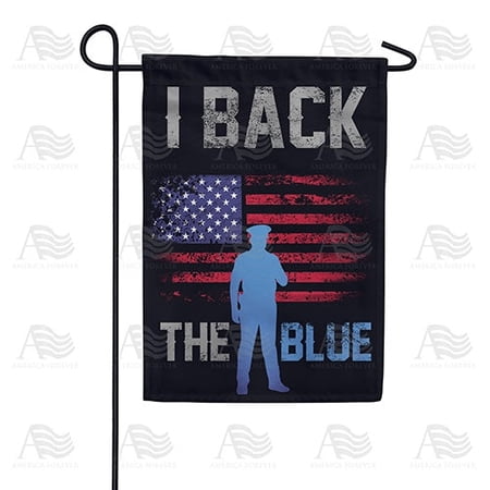 I Back the Blue Police Law Enforcement Honor Outdoor Display Accent, 12x18 POLE NOT INCLUDED