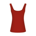 thumbnail image 4 of Ynynloco Womens Halter Tops Deep Scoop Neck Low Cut Racerback Tank Top for Women Workout Ribbed Knit Fitted Sleeveless Cami Shirt, 4 of 6