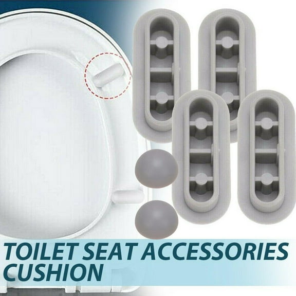 4Pcs Anti-Slip Toilet Seat Cushions Rubber Pad Buffers Pack-White Stop Bumper Shock Absorber For Pads Accessories Parts
