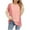 Pink, variant on Kaemgyyd Long Sleeve Shirts for Women Loose Casual Crew Neck Color Block Pullover Basic Texture Tunic Tops for Women