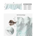 thumbnail image 5 of Tie Up Valance Curtain for Kitchen, Aesthetic Curve Lines Mountain Rod Pocket Short Curtains Adjustable Tie-Up Shade Valances, Abstract Minimalist Line Art Window Treatment for Bathroom Living Room Bedroom, 5 of 7