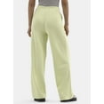 thumbnail image 2 of No Boundaries French Terry Lounge Pants with Wide Leg, Women's, Sizes XXS-XXL, 2 of 4