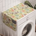 thumbnail image 1 of Butterfly Washing Machine Organizer, Vintage Inspirations in Soft Colored Floral Arrangement with Sketch Style Animals, Anti-slip Fabric Top Cover for Washer and Dryer, Multicolor, by Ambesonne, 1 of 1