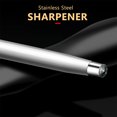 thumbnail image 4 of FRCOLOR cutter sharpener Stainless Steel Cutter Sharpener Honing Rod for Kitchen Use Silver Color Excellent Sharpening Performance 7.8 Inches,12.2"X1.18"X0.39", 4 of 5