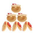 thumbnail image 2 of Miangastore 6pcs Wooden Castanets Finger Castanet Small Musical Instruments Rhythm Castanets, 2 of 9