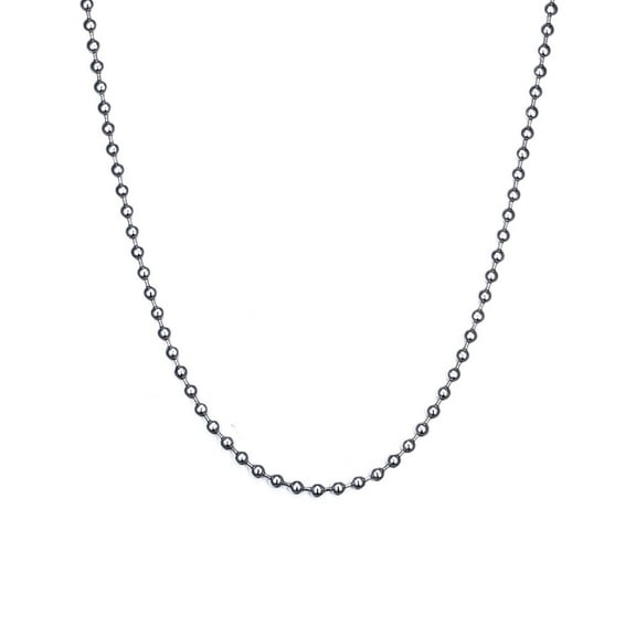 VNOX Tag Chain Necklace - Stainless Steel Military Tag Chain for Men Women Bead Ball Necklace 24 Inches