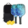 thumbnail image 2 of Pickleball Paddle Set with 2 Rackets  4 Pickleballs Racquets for Beginners Men Women, 2 of 9