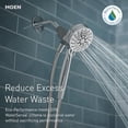 thumbnail image 4 of Moen Engage Magnetix Spot Resist Brushed Nickel 3.5-Inch Six-Function Eco-Performance Handheld Showerhead with Magnetic Docking System for Bathroom S, 4 of 14
