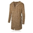 thumbnail image 4 of Chaqueta con capucha tipo cárdigan de longitud media para hombre con hebilla de cuerno Suéter grueso para hombre Suéter informal de talla grande, 4 of 5