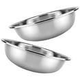 thumbnail image 2 of Pungan stainless steel bowl Stainless Steel Mixing Bowls 2pcs for Cooking and Baking,11.02"X11.02"X3.35", 2 of 10