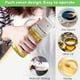 thumbnail image 5 of Botella dispensadora de aceite de oliva para cocinar en la cocina - Recipiente para condimentos con tapa y tapón automáticos - Vinagrera de vidrio a prueba de fugas de acero inoxidable con, 5 of 7