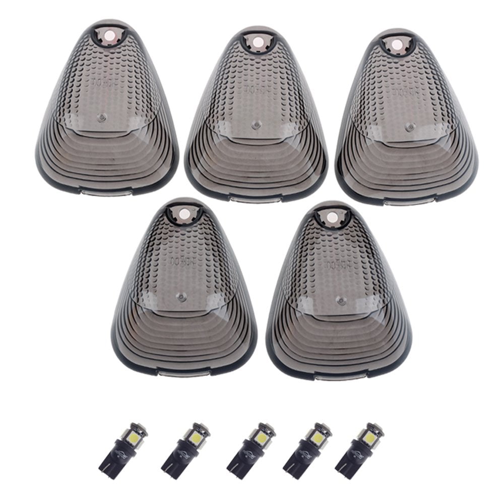 Smoked Roof Lights Lenses White LED Cab Marker Clearance Running