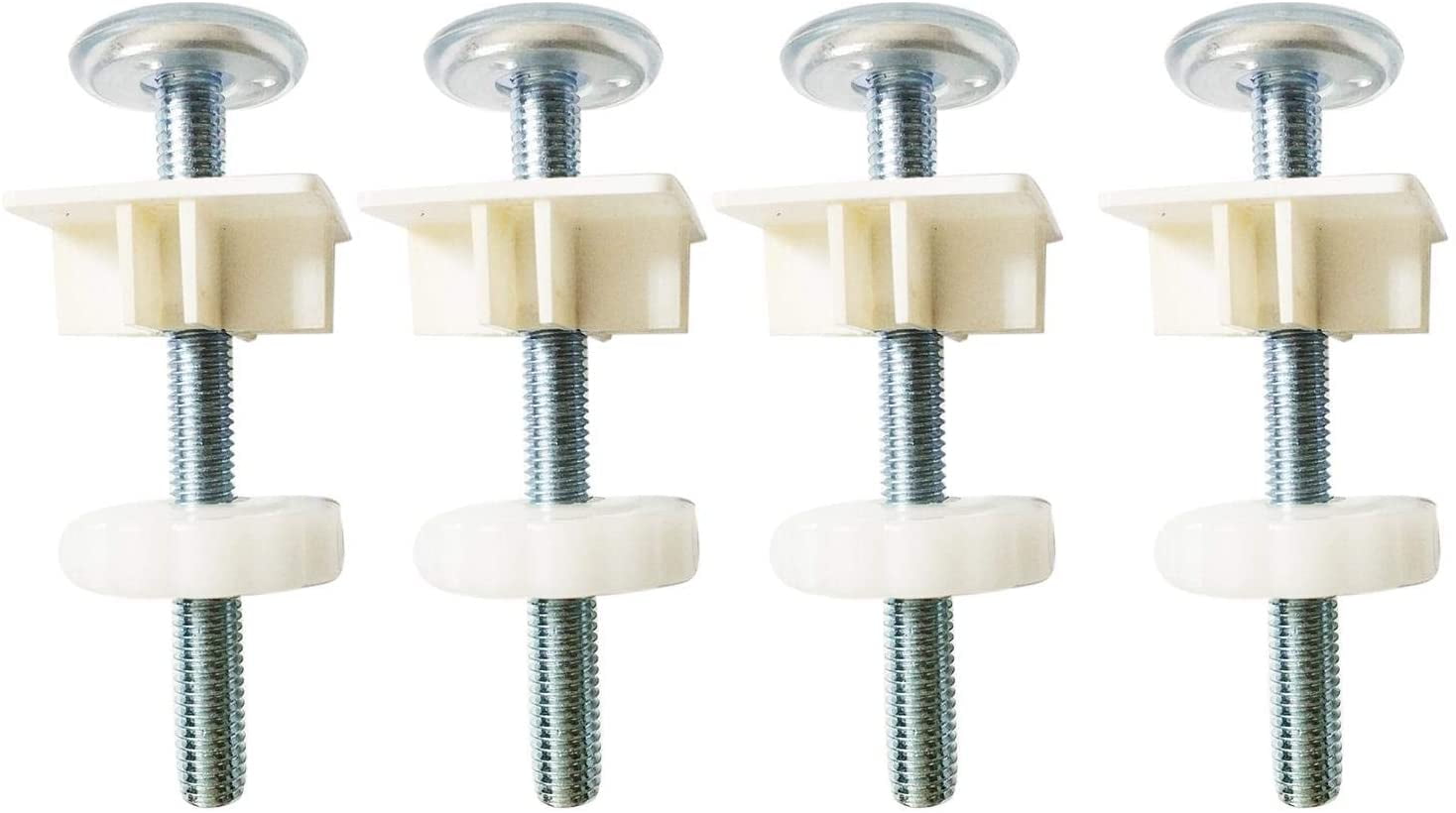 Lumana 4 Pack 10MM Baby Gate Threaded Spindle Rod, M10 Spindle Rods