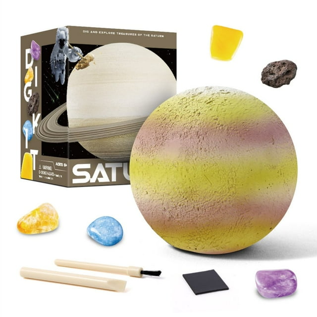 MesaSe PENGXAING Science Educational Toys for Kids Gemstone Dig Kit Solar System Eight Planet Explore Gems Dig Kit