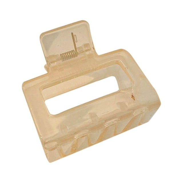 Hair Clip Rectangular Claw Clip Hair Clamp Medium Hair Claw Clips Hair Styling Accessories Rectangle Claw Clips For Women GirlsDark Brown